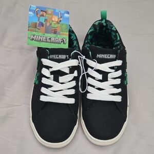 Minecraft Kids Sneakers - Black and Green - Size 1